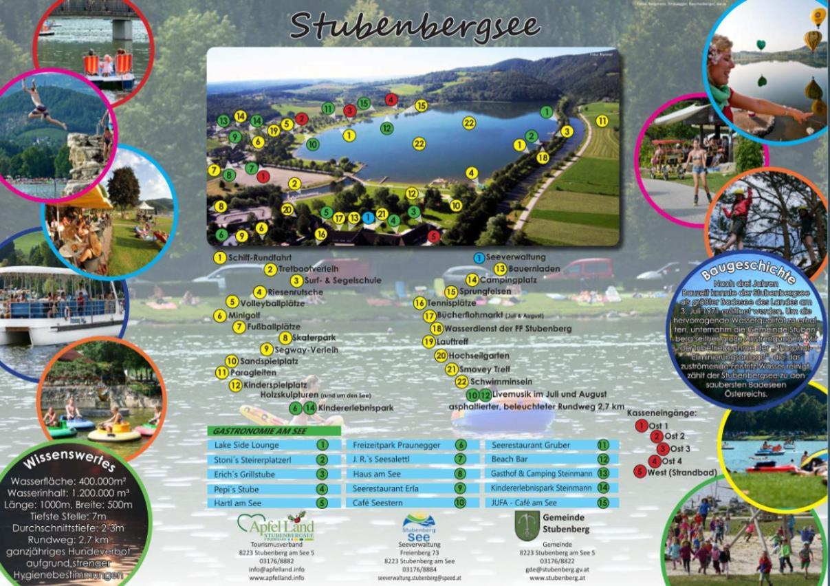 Zwei Schlafzimmer Ferienapartment Anna Am Stubenbergsee Inklusive Vier E-Bikes エクステリア 写真